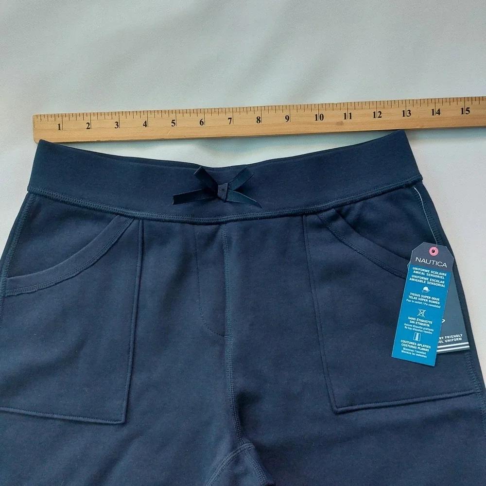 Nautica Girls School Uniform Sensory Friendly Sof  Pull On‎ Short L 12-14